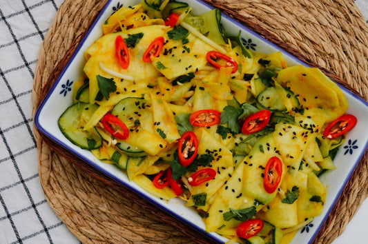 Curried Mango + Cucumber Salad